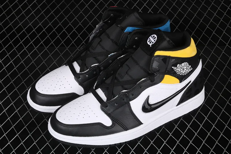 All categories Air Jordan Jordan series basketball shoes Air Jordan 1 Mid Air Jordan 1 Quai 54 Mid (2019) AJ1 Joe 1 China series French streetball four-color mandarin duck CJ9219-001